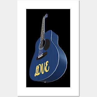 Blue Guitar – Music be the food of love Posters and Art